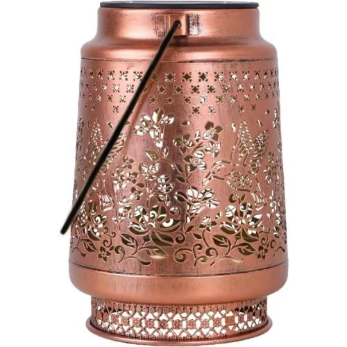 Butterfly Horse Lantern, Iron Art, Solar Energy, Courtyard, Hummingbird, Lantern, Projection Lamp, Hollow Projection Home Atmosphere