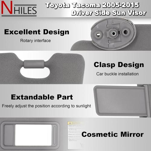 Left Driver & Right Passenger Side Sun Visors