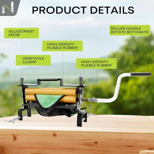 Heavy Duty Clothes Wringer, Hand Crank Laundry Wringer for Efficient Water Extraction, Perfect for Towels, Chamois, Sponges & Portable Washing Machines
