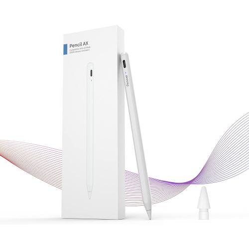 Penoval Stylus Pen for iPad Pencil Active Stylus Pens Palm Rejection Drawing Pen Magnetic Digital Pen, Compatible with iPad Pro 11/12.9, iPad Air 5, iPad mini6 iPad Series After 2018, AX