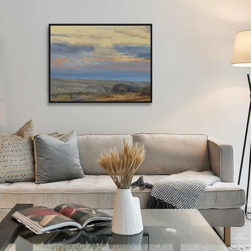 Metal Canvas Frame for 24x36 Oil Paintings, 1.5” Deep DIY Canvas Floater Frame for Portrait Landscape Prints Art Show Gallery Wall Home Office Living Room Decor (Black)