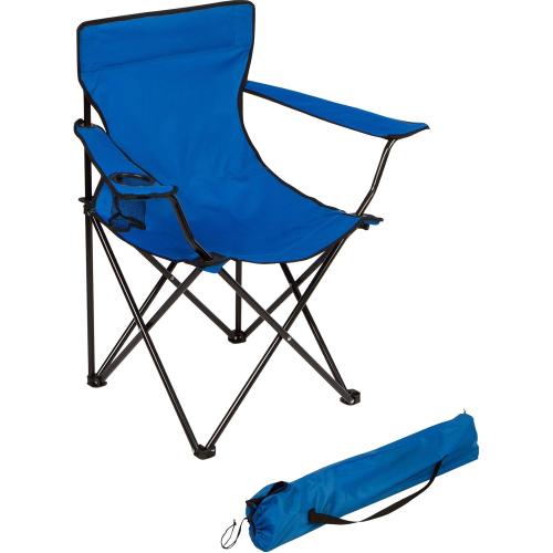 Trademark Innovations Folding Outdoor Beach Camp Chair Blue
