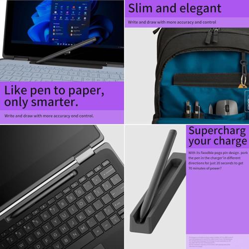 Digital Pen for Lenovo Touchscreen Laptop, Active Capacity Stylus Pen for Lenovo ThinkPad x1 Yoga Miix IdeaPad Flex 5/6 with 4096 Levels of Pressure(Check Compatible List Before Purchase)