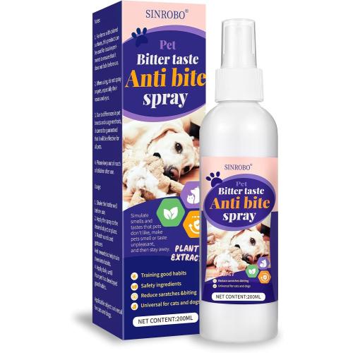 No Chew Spray for Dogs, Bitter Apple Spray for Dogs to Stop Chewing, Effective Indoor/Outdoor Deterrent Training Corrector for Anti-Scratch, Anti Marking, Furniture Protection (1 Pcs)