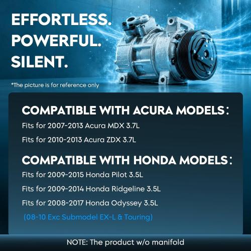 TadaMark AC Compressor Air Conditioner w/Clutch