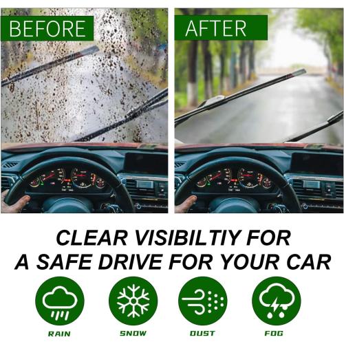 2 Factory Wiper Blades Replacement For 2018-2014 CHEVY Silverado 1500 2500 3500 HD/2018-2014 GMC Sierra, Automotive Replacement Windshield Wiper Blades Set - 22 22 (Set of 2) Top Lock