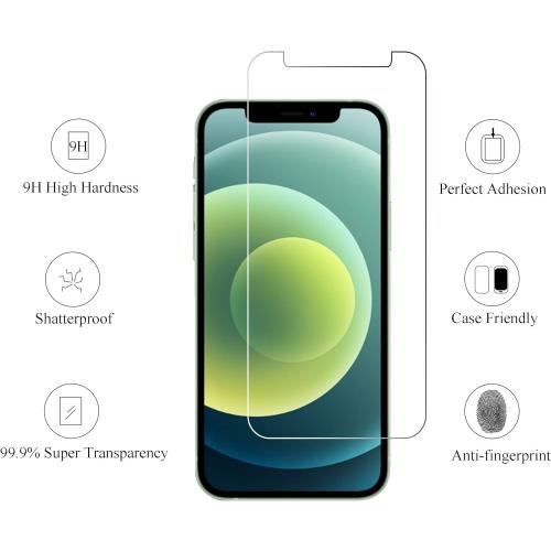 Ailun Screen Protector for iPhone 12 / iPhone 12 Pro 2020 6.1 Inch 3 Pack Case Friendly Tempered Glass