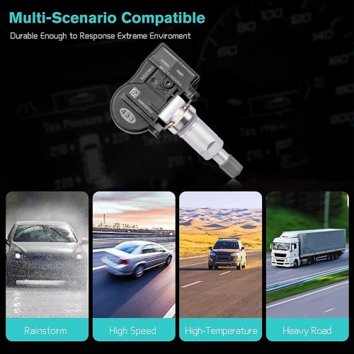 AULINK 56053031AD TPMS Tire Pressure Sensor for Dodge Avenger Caliber Dakota Grand Caravan, Chrysler 300 300C Crossfire, Jeep Cherokee Commander Compass Grand Cherokee Wrangler KIA Mitsubishi Lancia