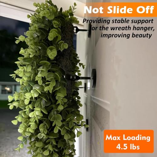 Set of 4 MUTUACTOR Magnetic Curtain Rod Brackets,4.5lbs Anti-scratch Magnetic Mount Curtain Rods Holders,No Drilling Flexibility Rods Clamps for Hanging 1” Rod with Blackout Tier Valance Liners