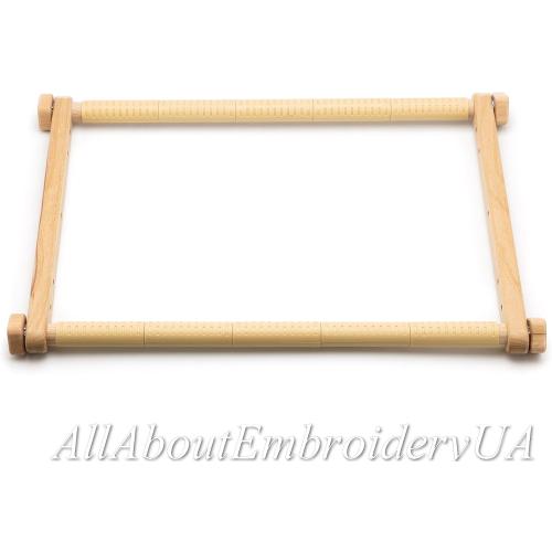 Needlepoint Embroidery Tapestry Scroll Frame Made of Organic Beech, Wooden Cross Stitch Frame, Needlepoint Holder, Stitching Frame (15.7 х 22)