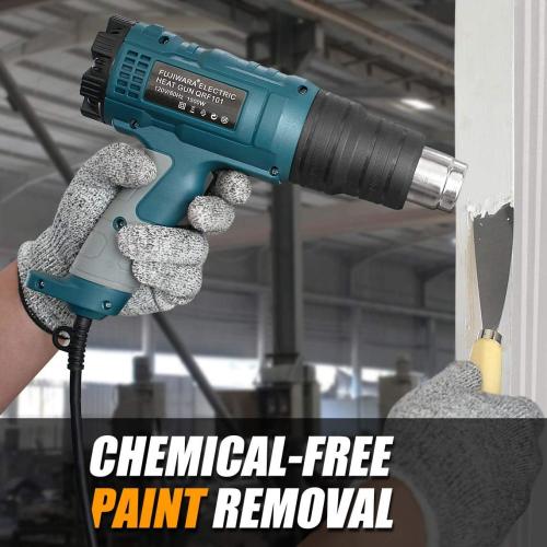 Heat Gun Kit 2000W with Dual-Temperature 5 Nozzles,Hot Air Gun 122ᵒF-1022ᵒF Heating in Seconds for DIY Shrink PVC Tubing/Wrapping/Crafts,Stripping Paint (2000W 2 Gears Temp Setting)