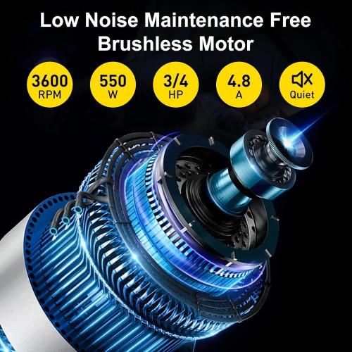 3/4HP Bench Buffer Polisher 4.8A, 8 inch Jewelry Buffer Polisher Machine, 3600 RPM Powerful Bench Polisher with Dual cotton Wheels for Jewelry, Metal, Wood, Jade, Knife, Plastic