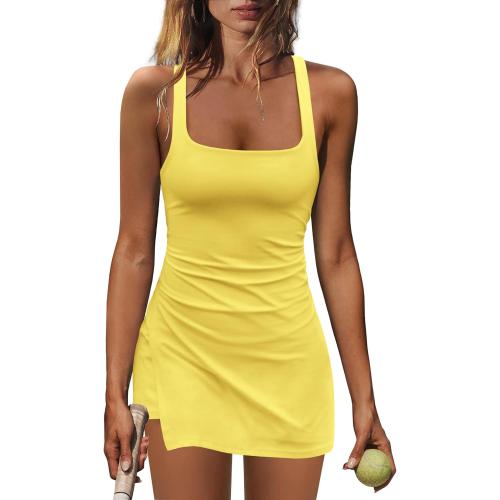 Size M ...Nirovien Womens Tennis Dress with Built in Shorts Athletic Dresses Workout Dress Skort Dress Golf Outfits