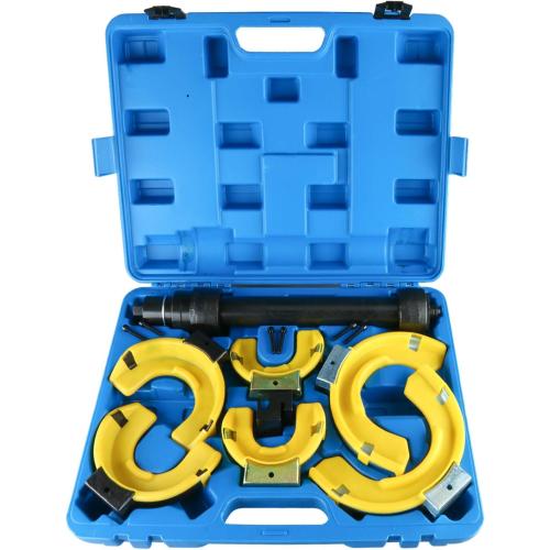 8MILELAKE Macpherson Strut Spring Compressor Kit Interchangeable Fork Coil Extractor Tool Set