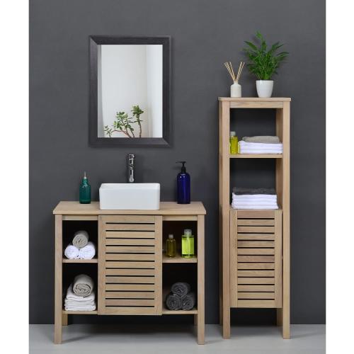 AAZZKANG Wall Mirror Black Wood Framed Rectangle Mirrors for Wall 16x12