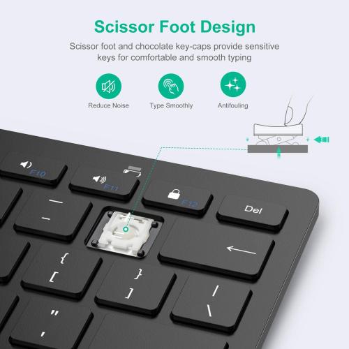 SPARIN Bluetooth Keyboard for Samsung Galaxy Tab A9 Plus/S11/S10 FE/S9 FE/S10 /S6 Lite and Other Android Tablet, Wireless Keyboard for Samsung Models/Windows/PC/Phone, Lightweight, Ultra-Slim