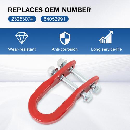 JDMSPEED New Recovery Tow Hooks Red 84052991 Replacement for GMC Canyon Chevrolet Colorado 2015-2020 23253074