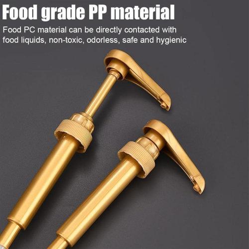 Syrup Pump Compatible with Torani, DaVinci and Skinny (Set of 2) - fits bottles (25.4 oz-750ml) (Gold)