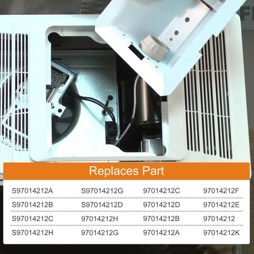 S97014212 Light Reflector with Socket for Broan NuTone 763N HB80RL 678 679 Bathroom Ventilation Fan. Fit for Broan Various Models