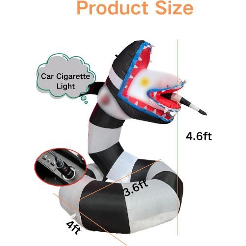 4.6FT Halloween Beetle Trunk or Treat Car Decorations Kit for SUV，4.6FT Inflatable Juice Garage Door Car Decorations Haunted House Car Banner Waterproof Archway for Halloween Outdoor Party Supplies Outside