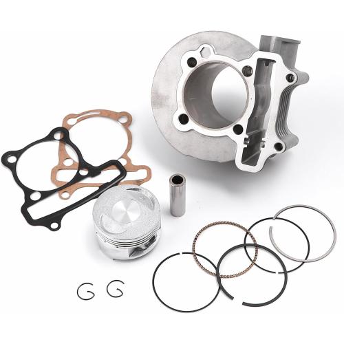 Mokuo GY6 170cc 61mm/2.40 Cylinder Top End Rebuild Kit with Piston Ring Gasket in Aluminum Alloy Material,Fit for Chinese GY6 4-stroke 152QMI 157QMJ Engine,61MM