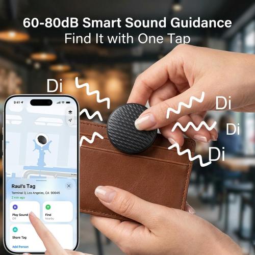 Mini GPS Tracker for Vehicles No Subscription (iOS Only) - 2 Pack