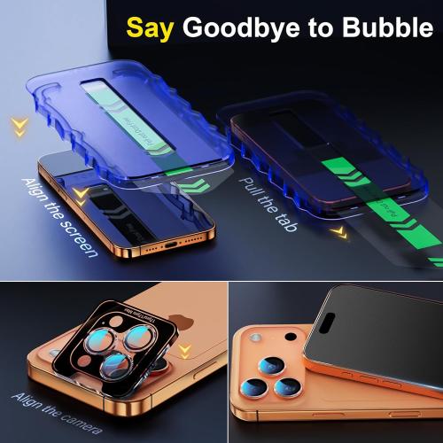 YWXTW 2 Pack for iPhone 17 Pro Max Matte Screen Protector 6.9 Inch 1 Set Camera Lens Protector, [1S Pull-Out] Anti Glare Anti Fingerprint 17 Pro Max Glass Screen Protector, Bubble Free, Smooth as Silk