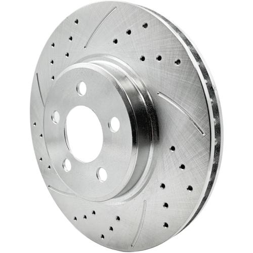 320mm Front Replacement Brake Rotors Kit for 2006-2023 Dodge Charger, 2009-2022 Challenger Drilled Slotted Brake Rotors & Ceramic Brake Pads (53022 D1056)