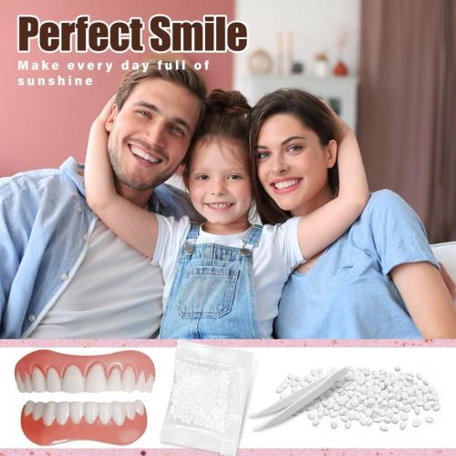 Snap on Veneers Teeth for Women and Men, Temporary Dentures False Teeth, Nature and Comfortable