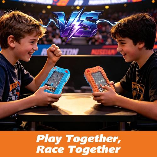 Racing Adventure Car Toy, Pocket-Sized Toddler Travel Toys, Mini Racing & Driving Games with Light and Sounds, Party Favors Birthday Gifts for 3 4 5 6 Year Old Boys Girls