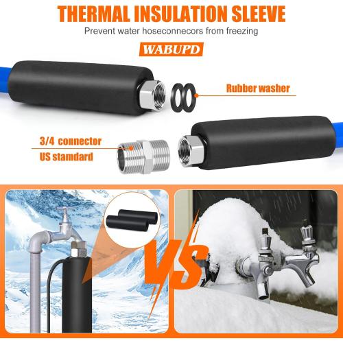 50FT Heated Water Hose for RV,Heated Hose,Anti-freezing Temperature, Great Rv Accessories for Campers, Livestock, Agriculture (50FT)