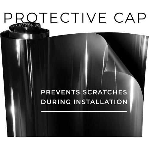 VViViD  Ultra Gloss Premium Vinyl Car Wrap Film (10ft x 5ft, Gloss Piano Black)