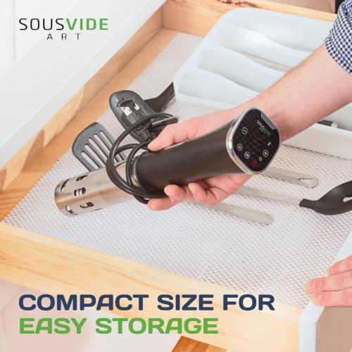 SOUSVIDE ART Sous Vide Immersion Cooker Kit - Machine with Digital Timer, Temp Control, 30 Bags, Vacuum Pump, Suvee Cooker Gift for Chefs
