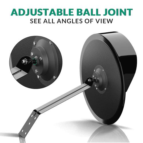 VIVIJASON 18 inch Adjustable Convex Security Mirror, Indoor Outdoor Curved Safety Mirror, Wide Angle View for Office Warehouse Driveway Store Garage Blind Spot