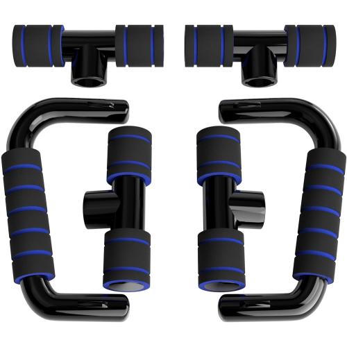 READAEER Push Up Bars Gym Exercise Equipment Fitness 1 Pair Pushup Handles with Cushioned Foam Grip and Non-Slip Sturdy Structure Push Up Bars for Men & Women