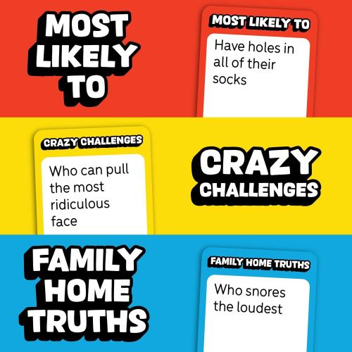 Lucky Egg are You Sure We’re Related? – Hilarious Family Games for Kids and Adults | Board Game with 200 Cards, Paddles & Spinner | Party Games for Family Game Night for 8  | 2–8 Players