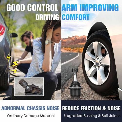 RWD Front Suspension Kit Control Arms Fit for Chrysler 300 2005-2010 Dodge Challenger 2008-2010, Charger 2006-2010, Fit for Magnum 2005-2008 K620177 K620178 K620258 K620257-14 pcs