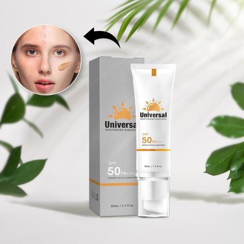 Tinted Sunscreen for Face SPF 50,Universal Protector Solar Moisturizing SPF50 PA   , Travel Size, No Sticky Refreshing Skin Care Solution for All Skin Type (2PC)