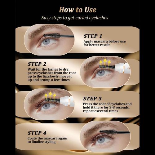 Modifiable Warmed Eyelashes Curlingstone Tool USB Charging Fast Heating Plan for Natural Capacity and Security Rechargeable Eyelashes Curler