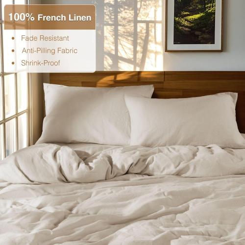 Comfort queen size cream color with its two pillowcases