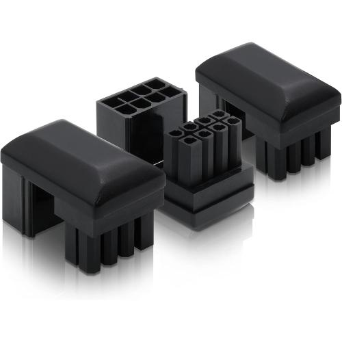 EZDIY-FAB GPU VGA PCIe 8 Pin U Turn 180 Degree Angle Connector Power Adapter Board for Desktop Graphics Card-Reverse Type 3-Pack