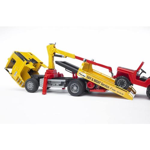 Bruder 02750 Man TGA Tow Truck with Cross Country Vehicle