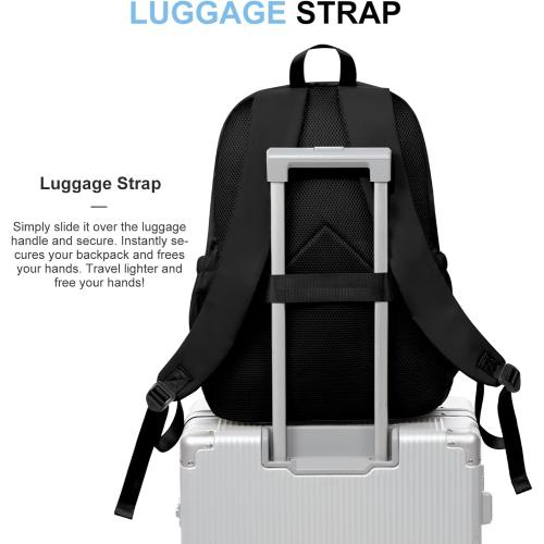 Black College Backpack For Women Men,Lightweight High School Bag,School Backpack With Lots Of Pockets,Cute Bookbag For Teens Boys Girls,Casual Daypack Backpack For School