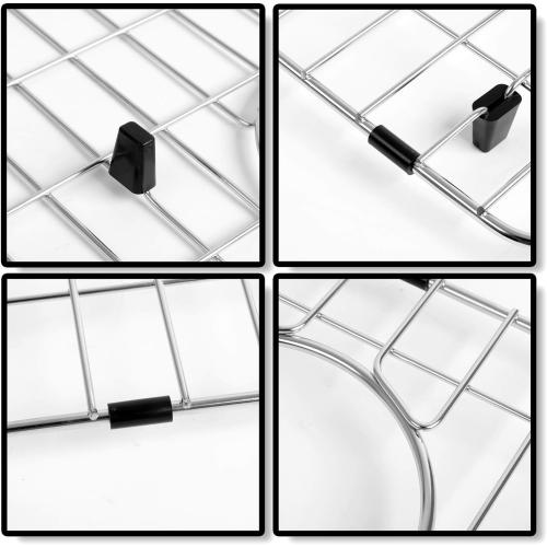 Kitchen Sink Grid and Sink Protectors, 26 Stainless Steel Sink Grids | Stainless Steel Sink Grids for Bottom of Kitchen Sinks, 26 x 14 1/16 with Rear Drain for Single Bowl Sinks