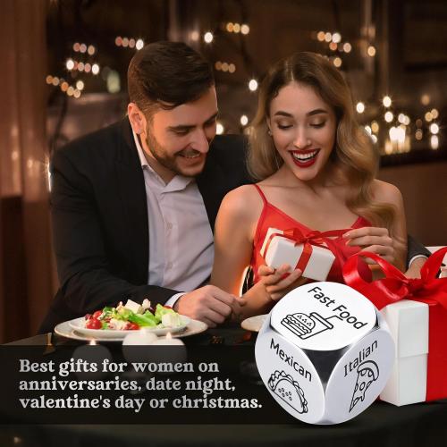 Valentines Day Gifts for Him Her Kids, Date Night Food Dice, Gifts for Men Women Men Kids Adults, Birthday Gifts for Him Mens Gifts, Couple Wedding Easter Valentines Father Day