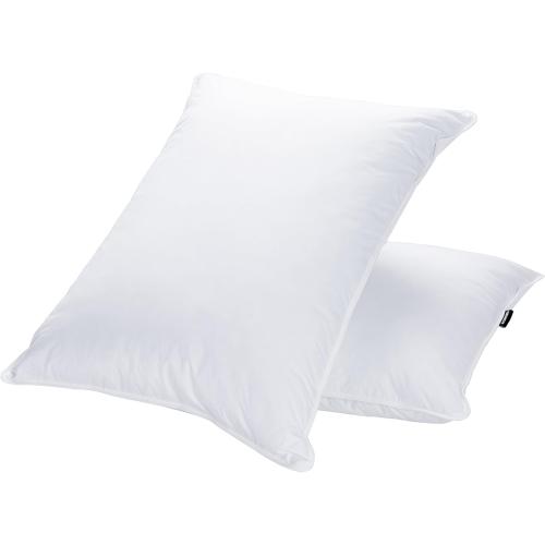 Size 20x 36 Goose Feather Down Bed Pillows for Sleeping(2 Packs)- Fill Weight,Double-Layer Downproof Fabric Design,Goose Down Filling,600 Thread Count,Cotton Cover