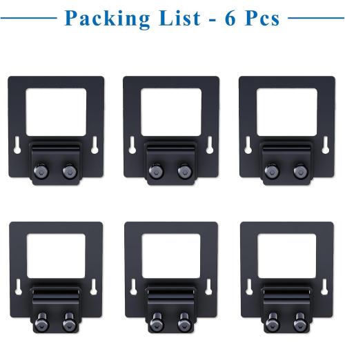 Non Slip Mattress Gaskets for Metal Bed Frame, 6 pcs Anti-Slip Holder in Place Gripper, Easy to Installation Keep Mattress from Sliding Gripper, Mattress Slide Stopper, Black
