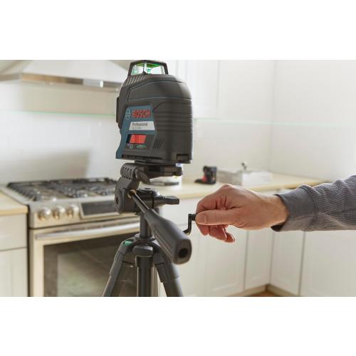BOSCH BT 150 Compact Tripod with Extendable Height for Use with Line Lasers, Point Lasers, and Laser Distance Measures