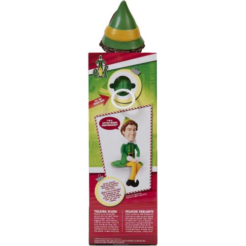 Jakks Holiday Elf Buddy The Elf Talking Plush with 15 Phrases Approximately 12-Inches in Height