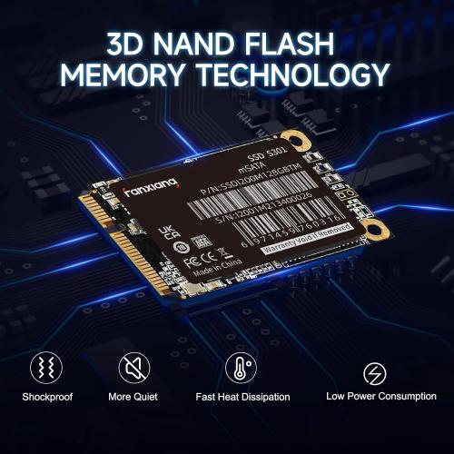Size 512GB S301 512GB mSATA SSD Mini SATA III 6Gb/s Internal Solid State Drive, 3D NAND, Compatible with Ultrabook Desktop PC Laptop